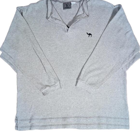 Vintage 90's Camel Cigarette Thermal Henley Top - Picture 1 of 4